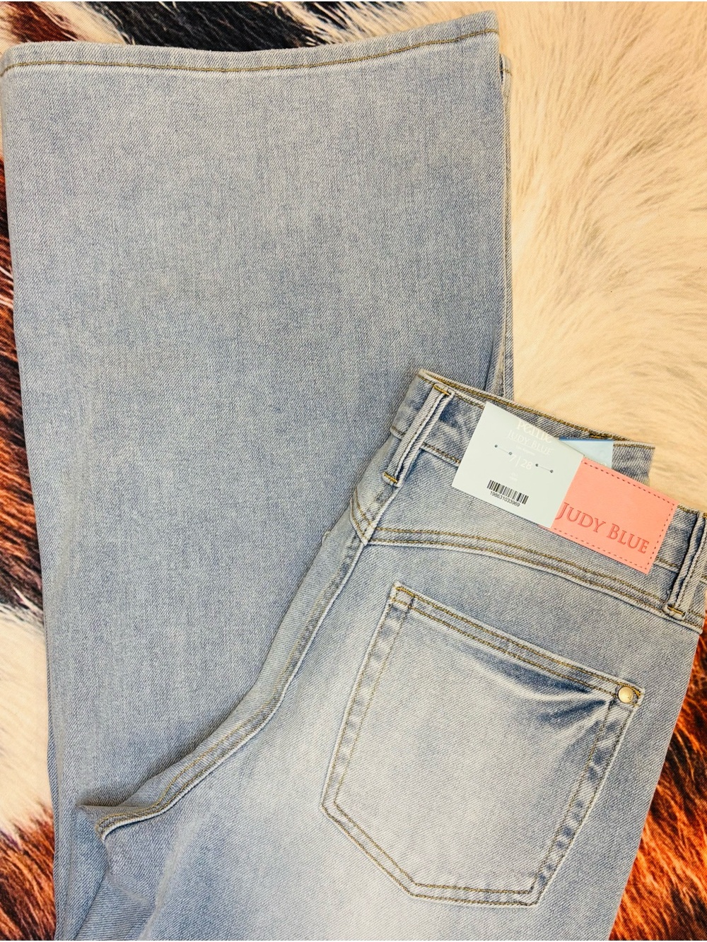 Judy Blue High Waist Tummy Control Retro Wide Leg Denim Jeans